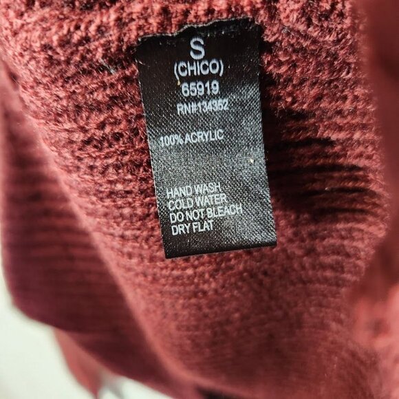 NWT Ambiance Apparel Ribbed Knit Sweater in Red Size Small - Picture 8 of 8